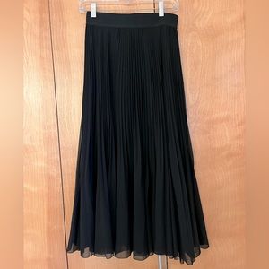Wilfred black pleated skirt ankle length S